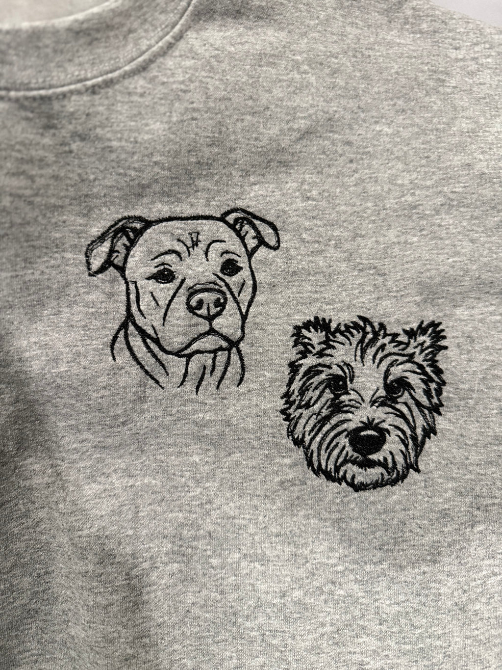 Custom Dog Outline on Crewneck