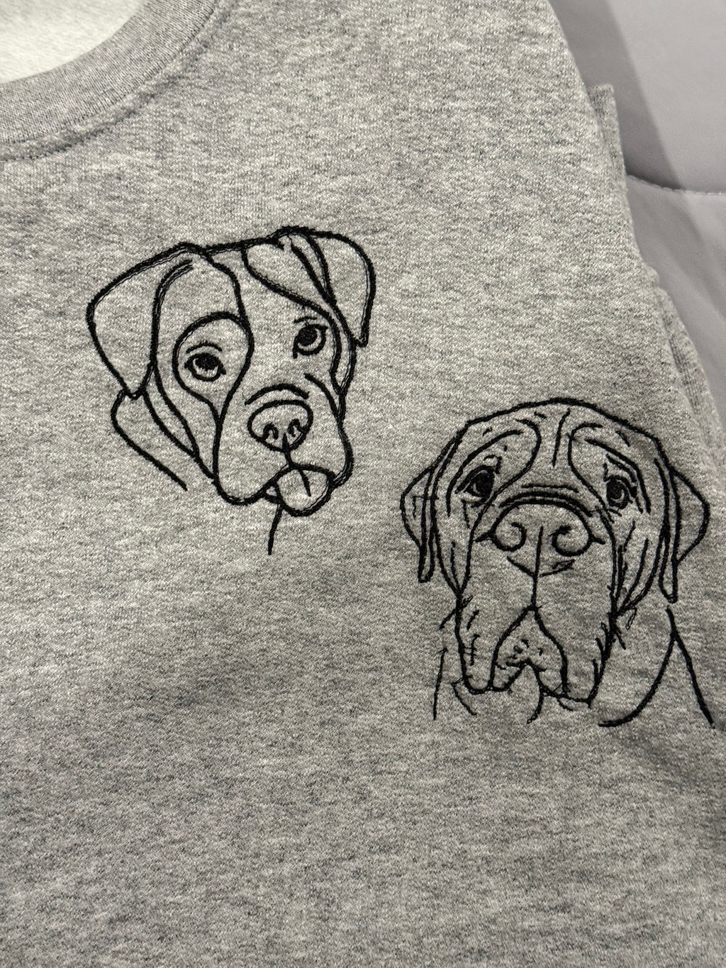 Custom Dog Outline on Crewneck