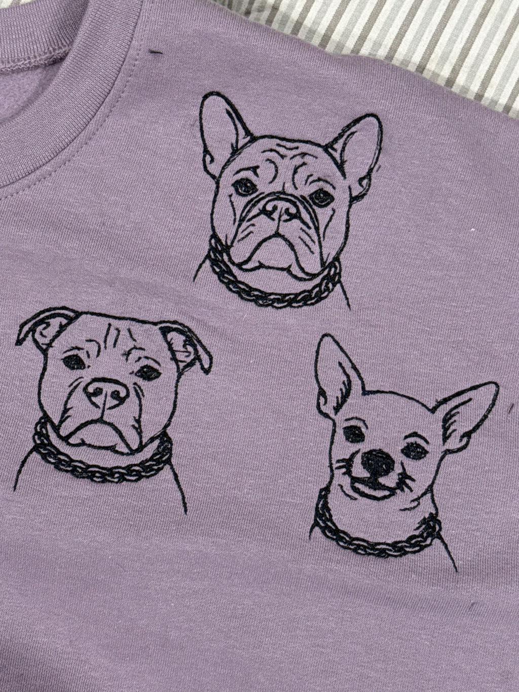 Custom Dog Outline on Crewneck